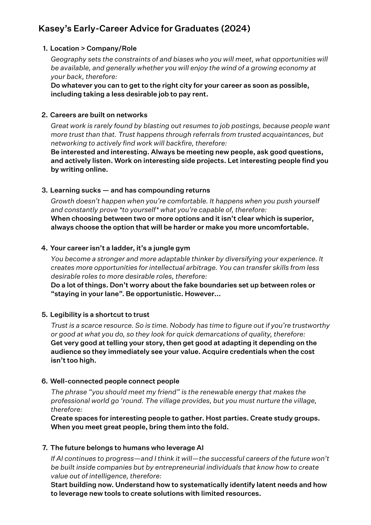undefined - I try my best to give my students practical non-obvious advice they can use to jumpstart their careers upon graduation.
